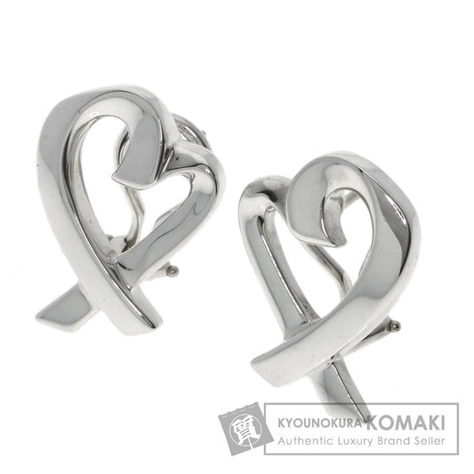 TIFFANY&Co. Loving heart earring Silver Ladies [Used]