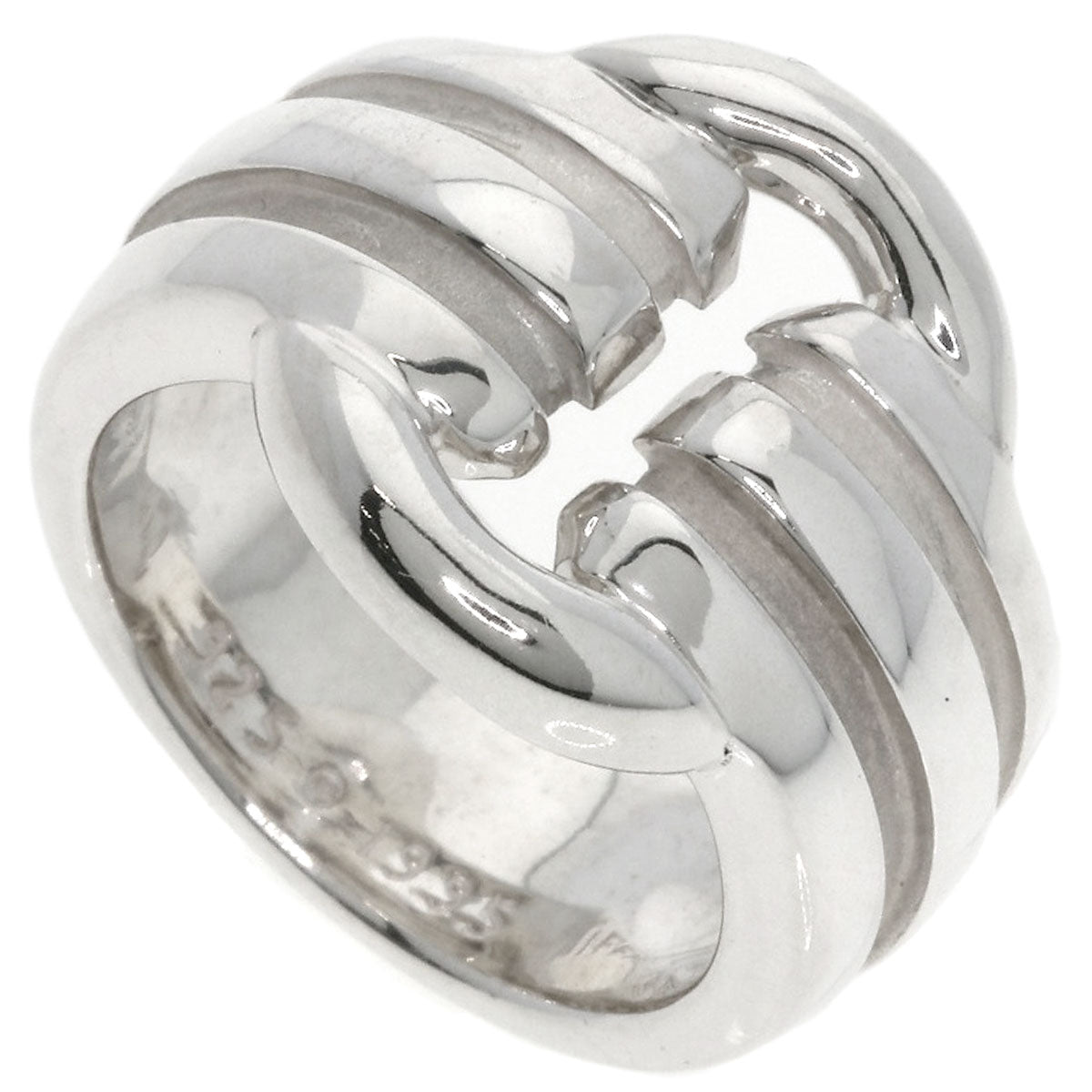 TIFFANY&Co. Grooved Circle Ring Silver Ladies [Used]