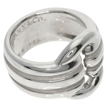 TIFFANY&Co. Grooved Circle Ring Silver Ladies [Used]