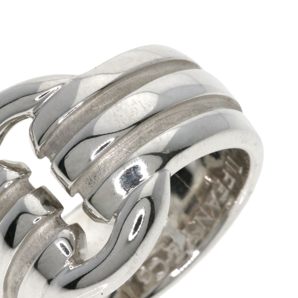 TIFFANY&Co. Grooved Circle Ring Silver Ladies [Used]