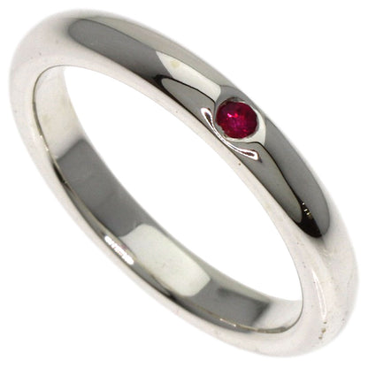 TIFFANY&Co. Stacking band Ruby Ring Silver Ladies [Used]