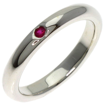TIFFANY&Co. Stacking band Ruby Ring Silver Ladies [Used]