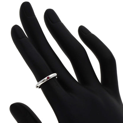 TIFFANY&Co. Stacking band Ruby Ring Silver Ladies [Used]