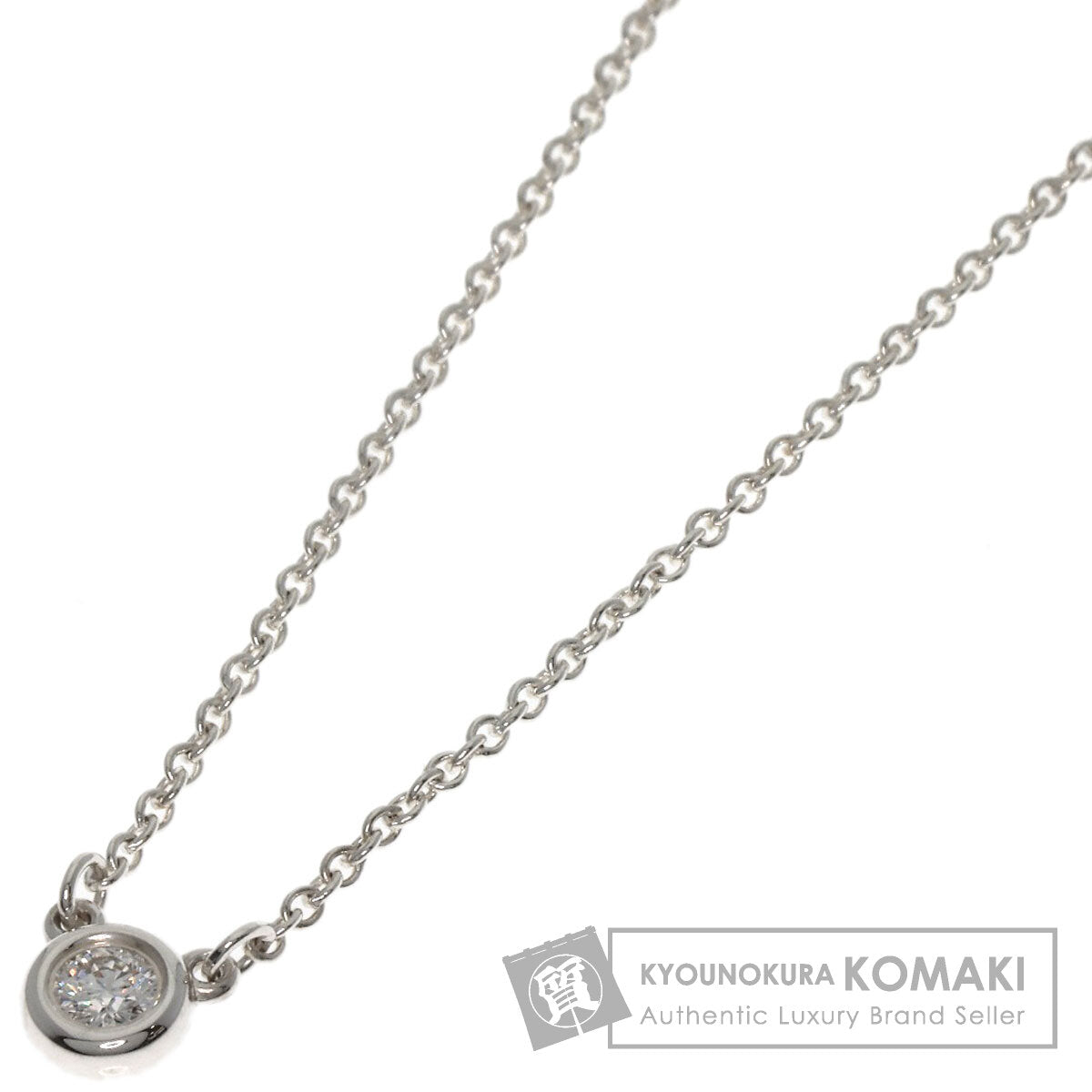 TIFFANY&Co. By The Yard 1P Diamond Necklace Silver Ladies [Used]