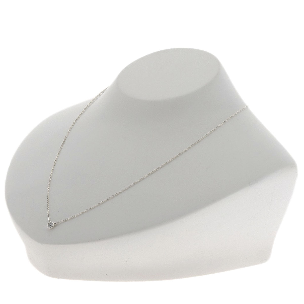 TIFFANY&Co. By The Yard 1P Diamond Necklace Silver Ladies [Used]