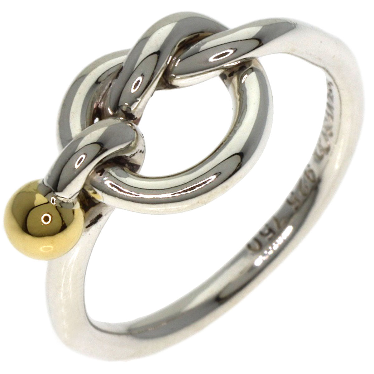 TIFFANY&Co. Love knot Ring Silver 18K Yellow GoldLadies [Used]