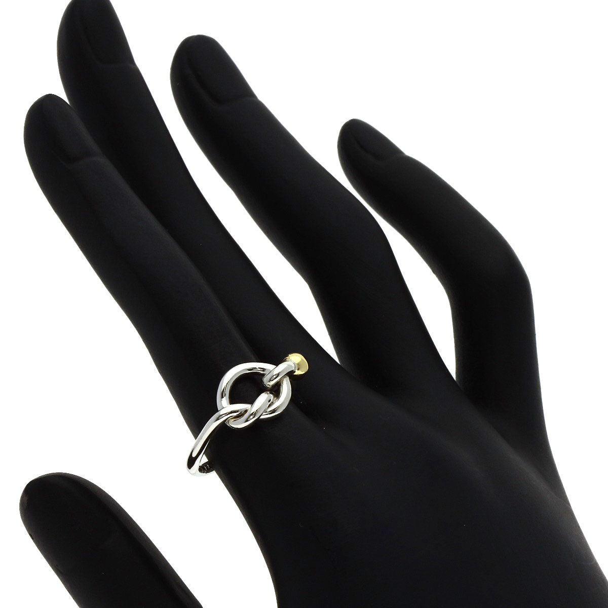 TIFFANY&Co. Love knot Ring Silver 18K Yellow GoldLadies [Used]