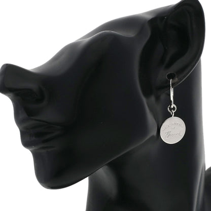 GUCCI Circle Logo Hook earring Silver Ladies [Used]