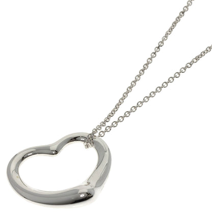 TIFFANY&Co. Open heart Necklace Silver Ladies [Used]