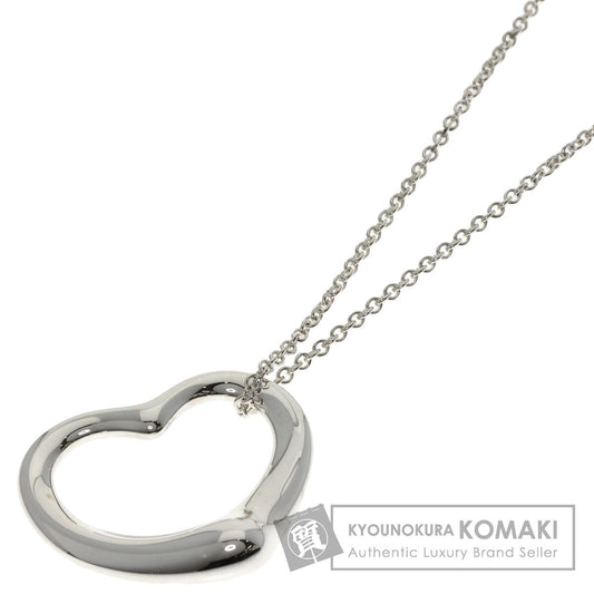 TIFFANY&Co. Open heart Necklace Silver Ladies [Used]