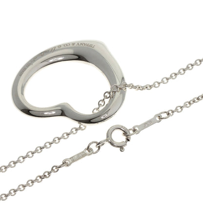 TIFFANY&Co. Open heart Necklace Silver Ladies [Used]