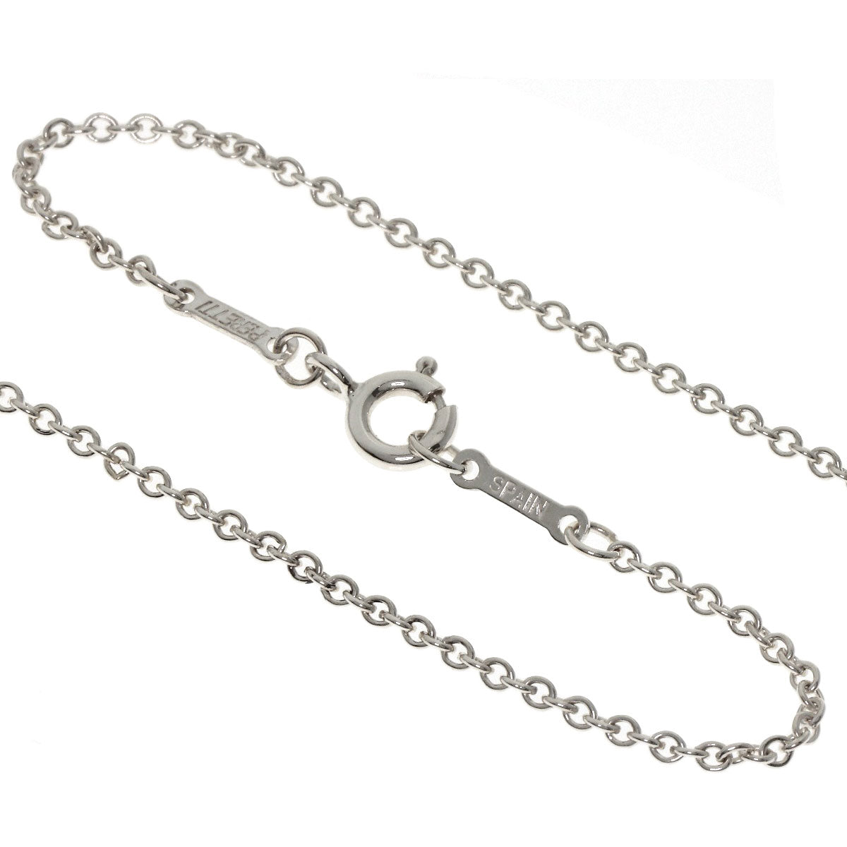 TIFFANY&Co. Open heart Necklace Silver Ladies [Used]