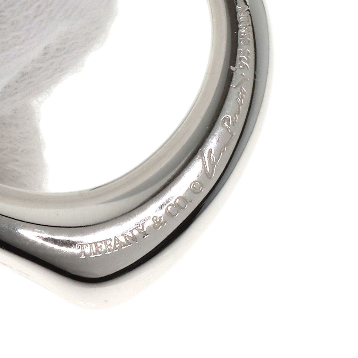 TIFFANY&Co. Open heart Necklace Silver Ladies [Used]