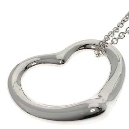 TIFFANY&Co. Open heart Necklace Silver Ladies [Used]