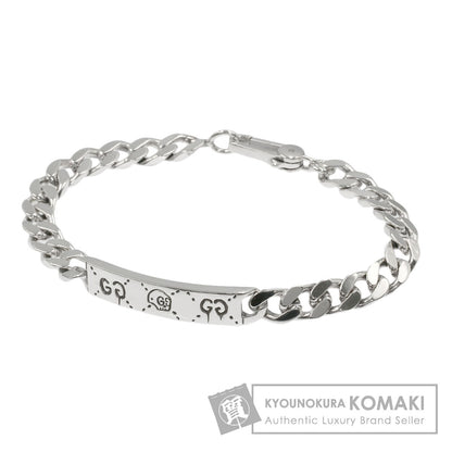 GUCCI Ghost skull motif Bracelet Silver Ladies [Used]