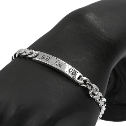 GUCCI Ghost skull motif Bracelet Silver Ladies [Used]