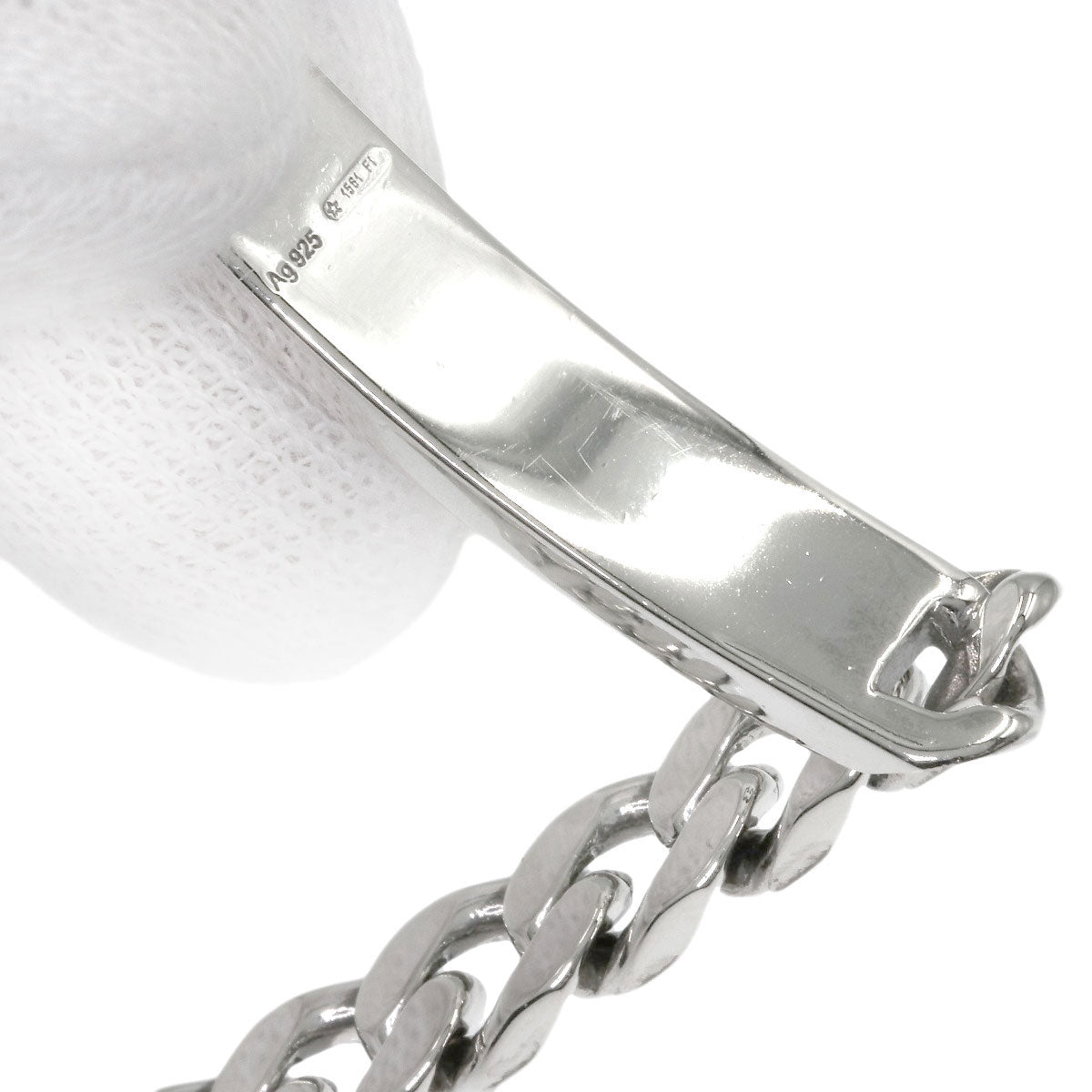 GUCCI Ghost skull motif Bracelet Silver Ladies [Used]