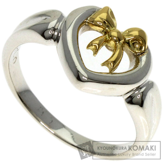 TIFFANY&Co. Heart ribbon Ring Silver 18K Yellow GoldLadies [Used]