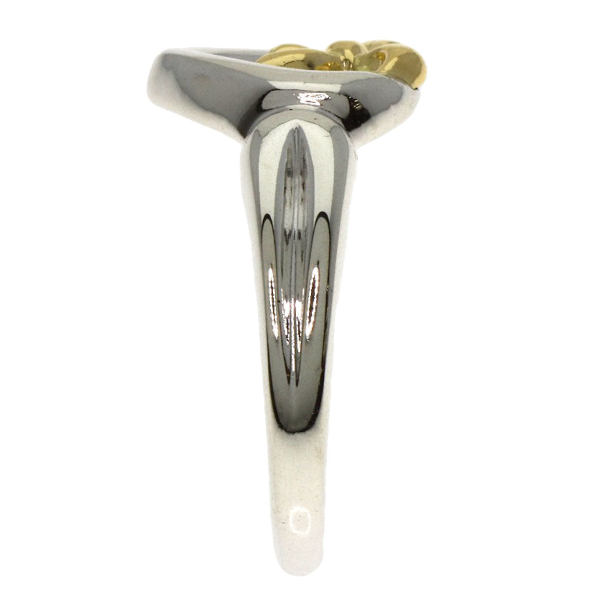 TIFFANY&Co. Heart ribbon Ring Silver 18K Yellow GoldLadies [Used]