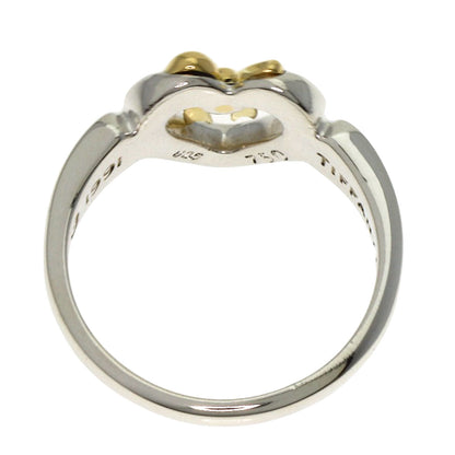 TIFFANY&Co. Heart ribbon Ring Silver 18K Yellow GoldLadies [Used]