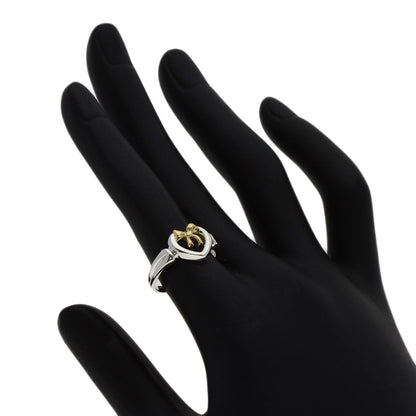 TIFFANY&Co. Heart ribbon Ring Silver 18K Yellow GoldLadies [Used]