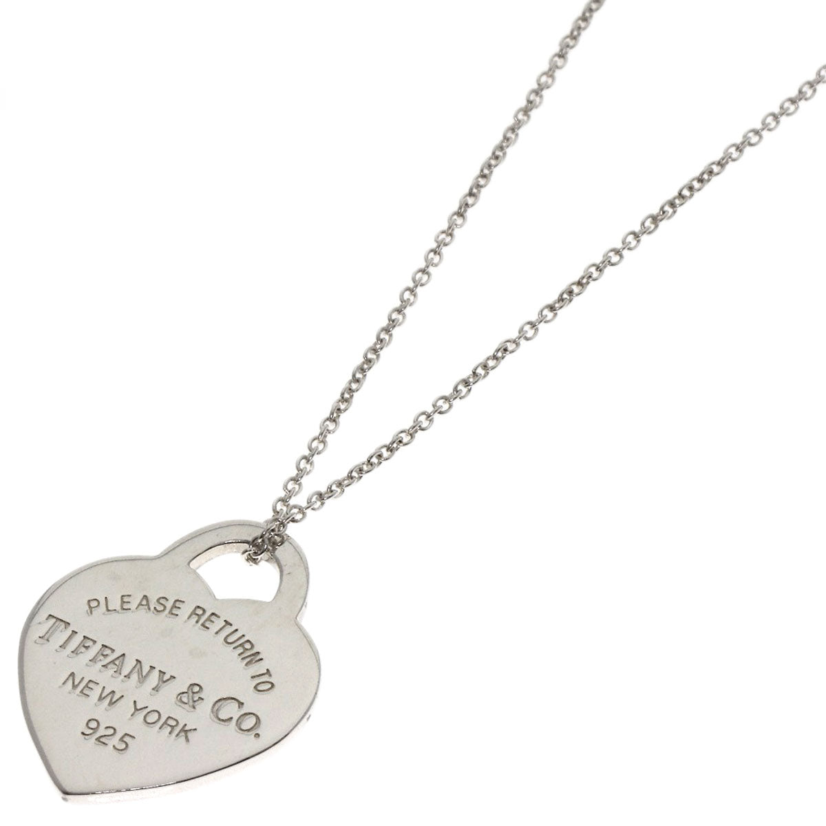 TIFFANY&Co. Return to heart Necklace Silver Ladies [Used]
