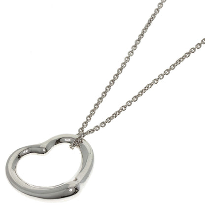 TIFFANY&Co. Open heart Necklace Silver Ladies [Used]