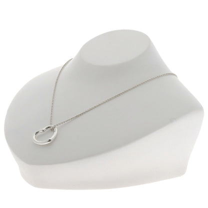 TIFFANY&Co. Open heart Necklace Silver Ladies [Used]