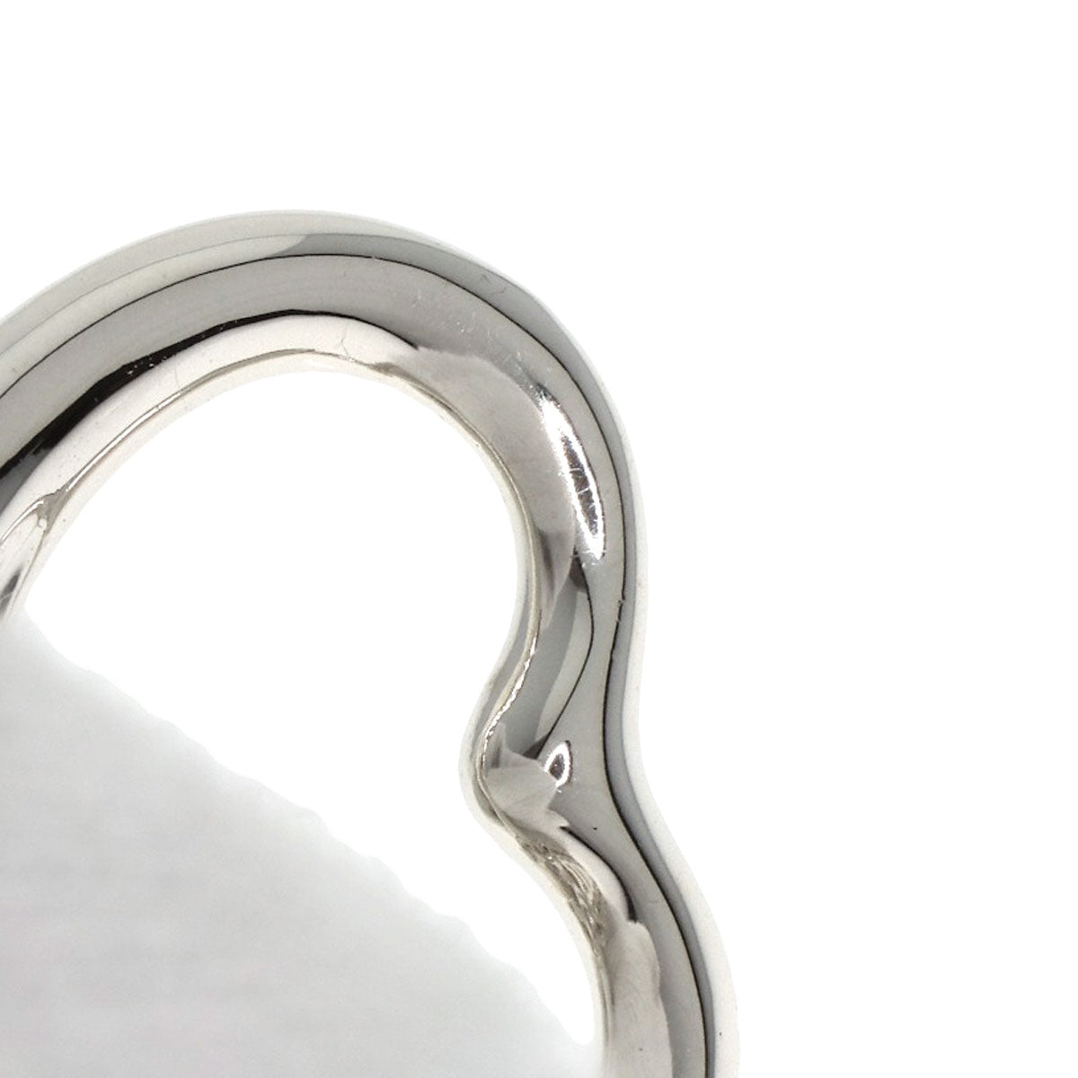 TIFFANY&Co. Open heart Necklace Silver Ladies [Used]