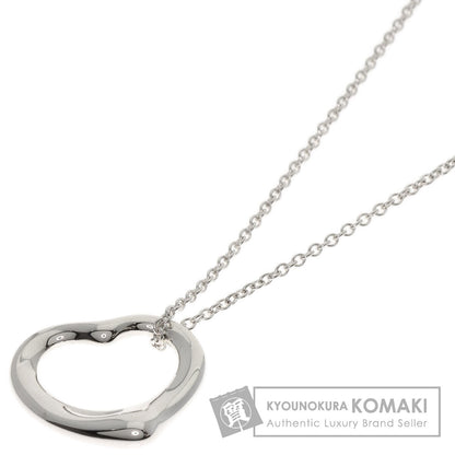 TIFFANY&Co. Open heart Necklace Silver Ladies [Used]