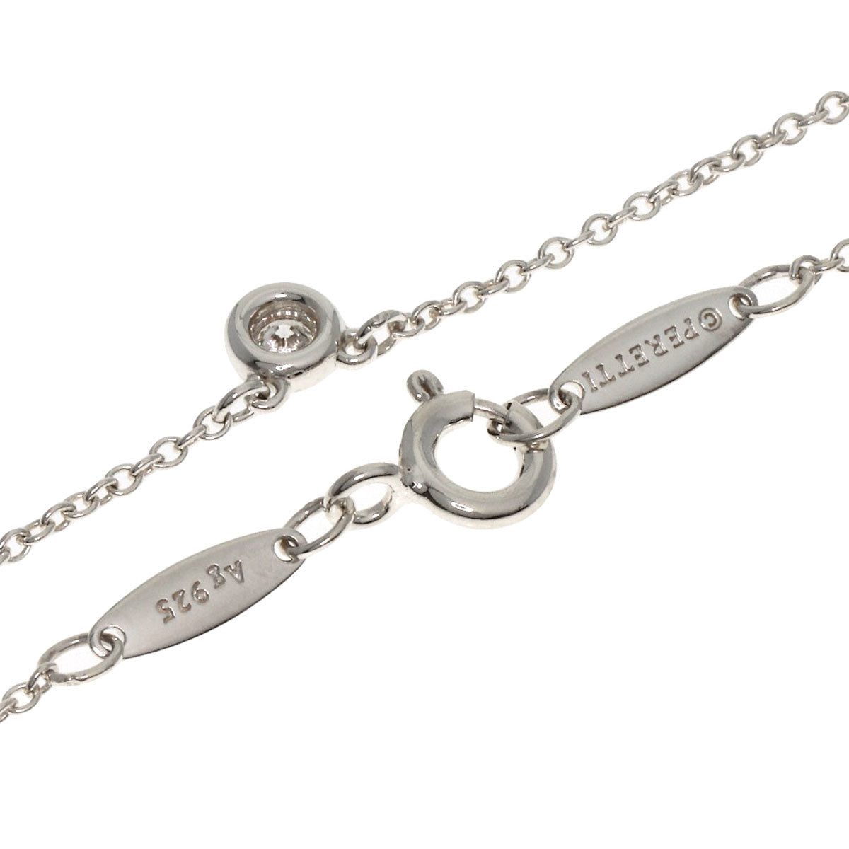 TIFFANY&Co. By The Yard 1P Diamond Necklace Silver Ladies [Used]