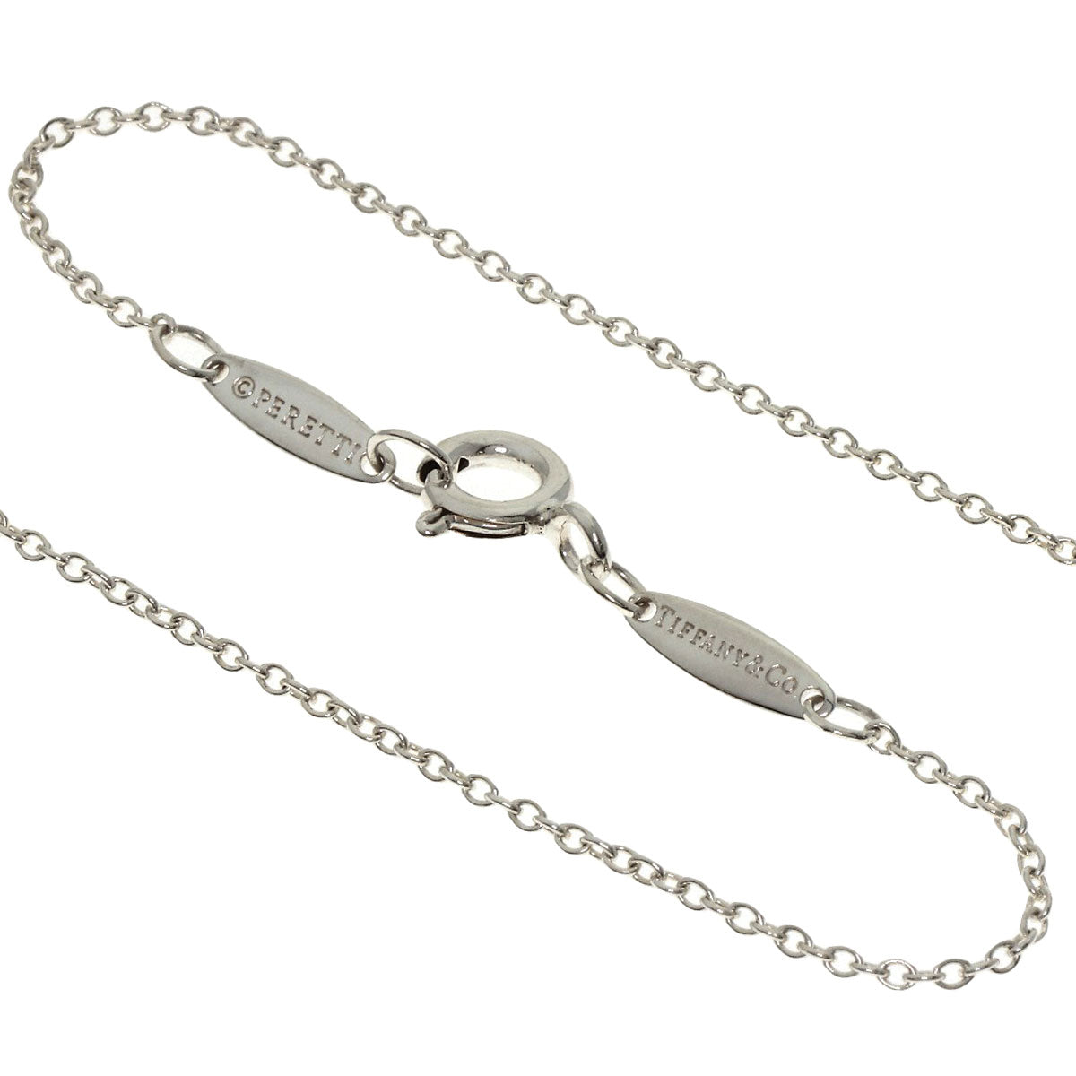 TIFFANY&Co. By The Yard 1P Diamond Necklace Silver Ladies [Used]