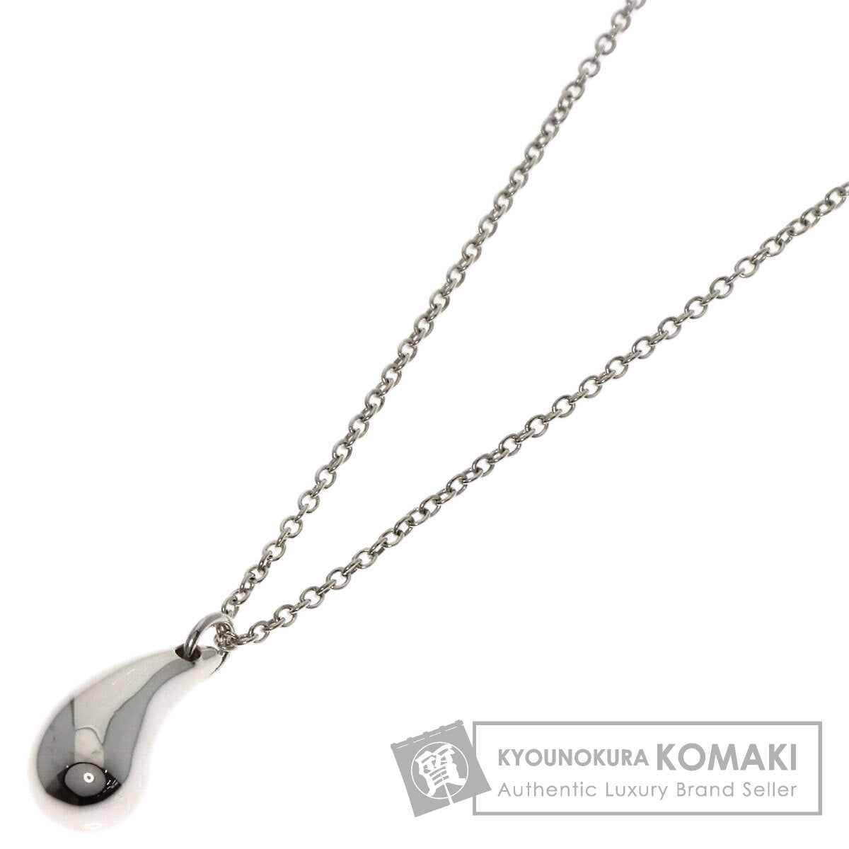 TIFFANY&Co. teardrop Necklace Silver Ladies [Used]