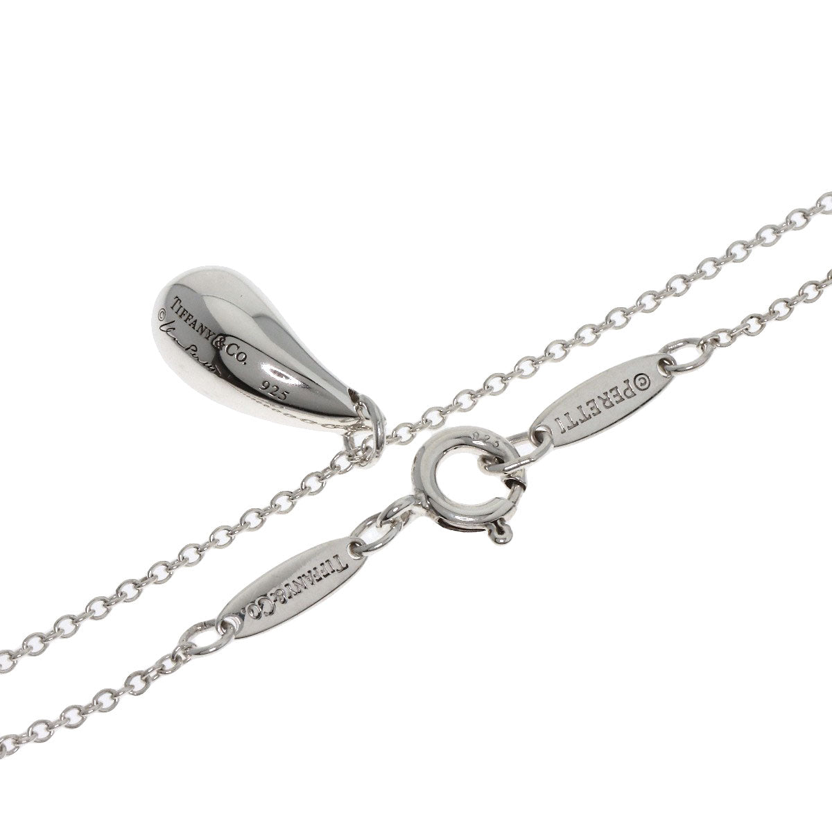 TIFFANY&Co. teardrop Necklace Silver Ladies [Used]