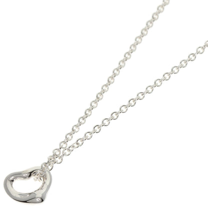 TIFFANY&Co. Open Heart Mini Necklace Silver Ladies [Used]