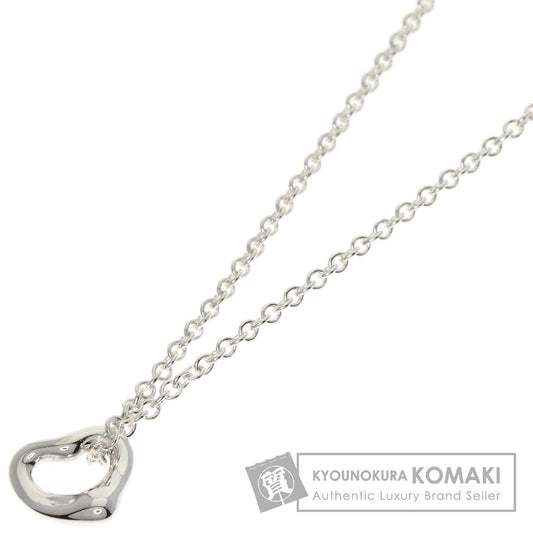 TIFFANY&Co. Open Heart Mini Necklace Silver Ladies [Used]