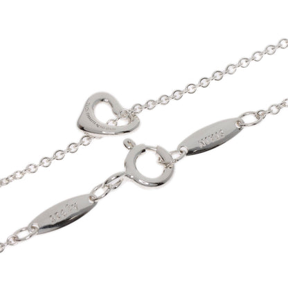 TIFFANY&Co. Open Heart Mini Necklace Silver Ladies [Used]