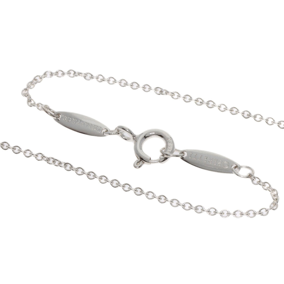 TIFFANY&Co. Open Heart Mini Necklace Silver Ladies [Used]