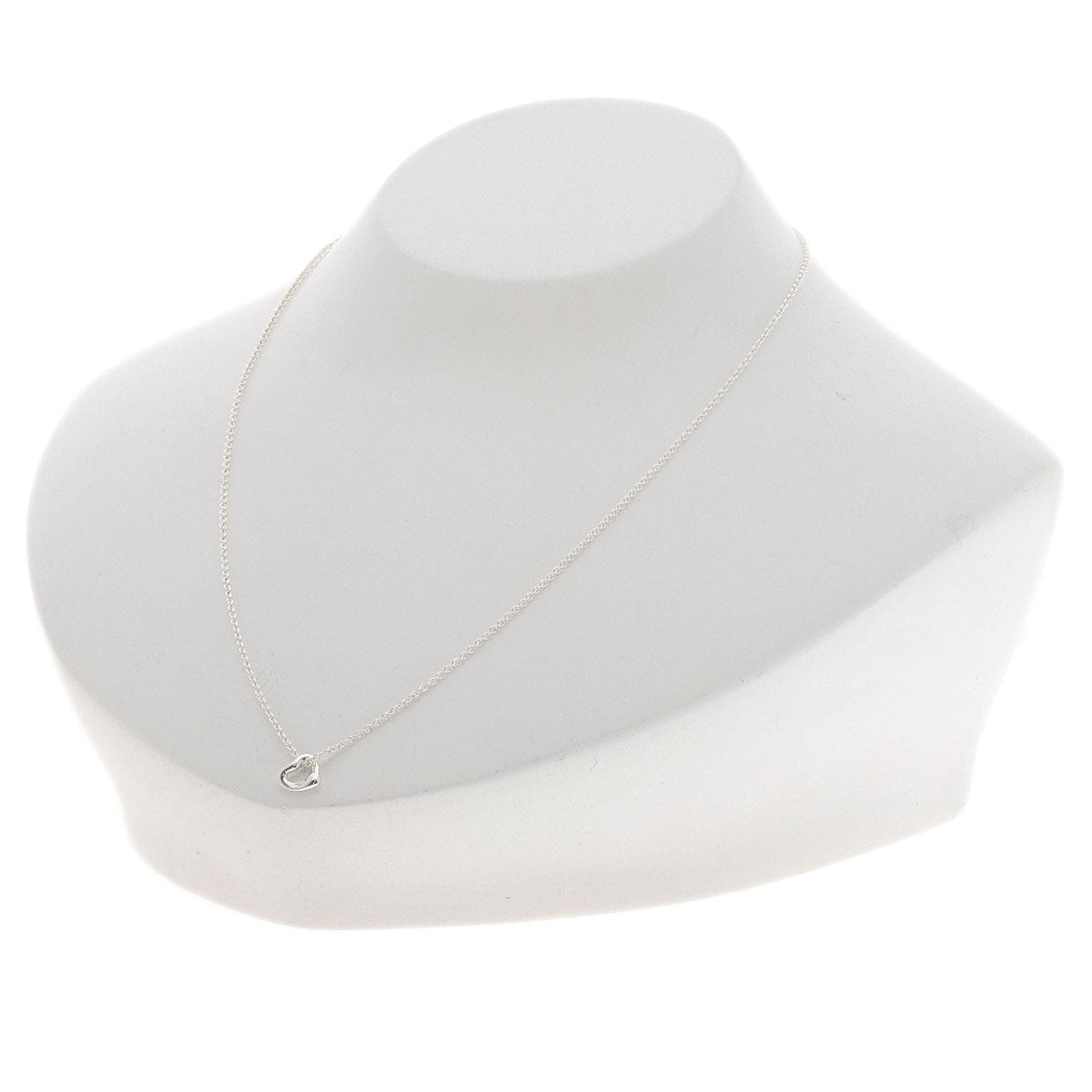 TIFFANY&Co. Open Heart Mini Necklace Silver Ladies [Used]