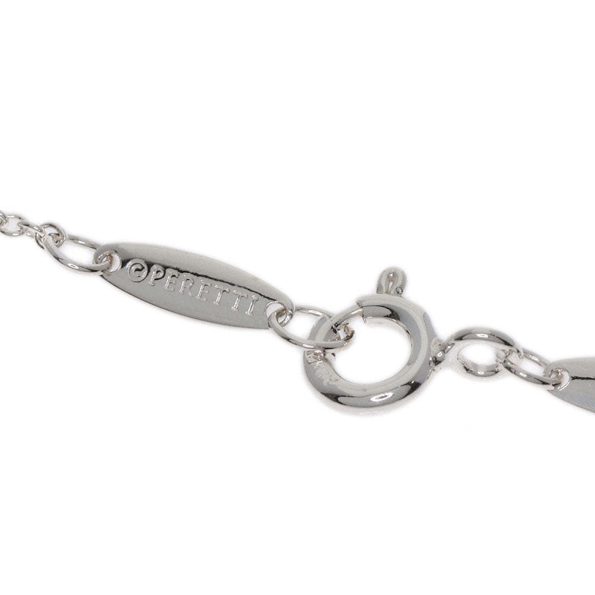 TIFFANY&Co. Open Heart Mini Necklace Silver Ladies [Used]