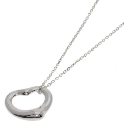 TIFFANY&Co. Open heart Necklace Silver Ladies [Used]
