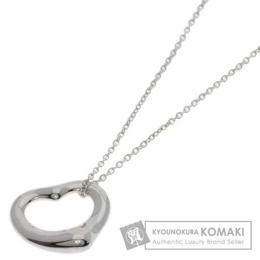 TIFFANY&Co. Open heart Necklace Silver Ladies [Used]
