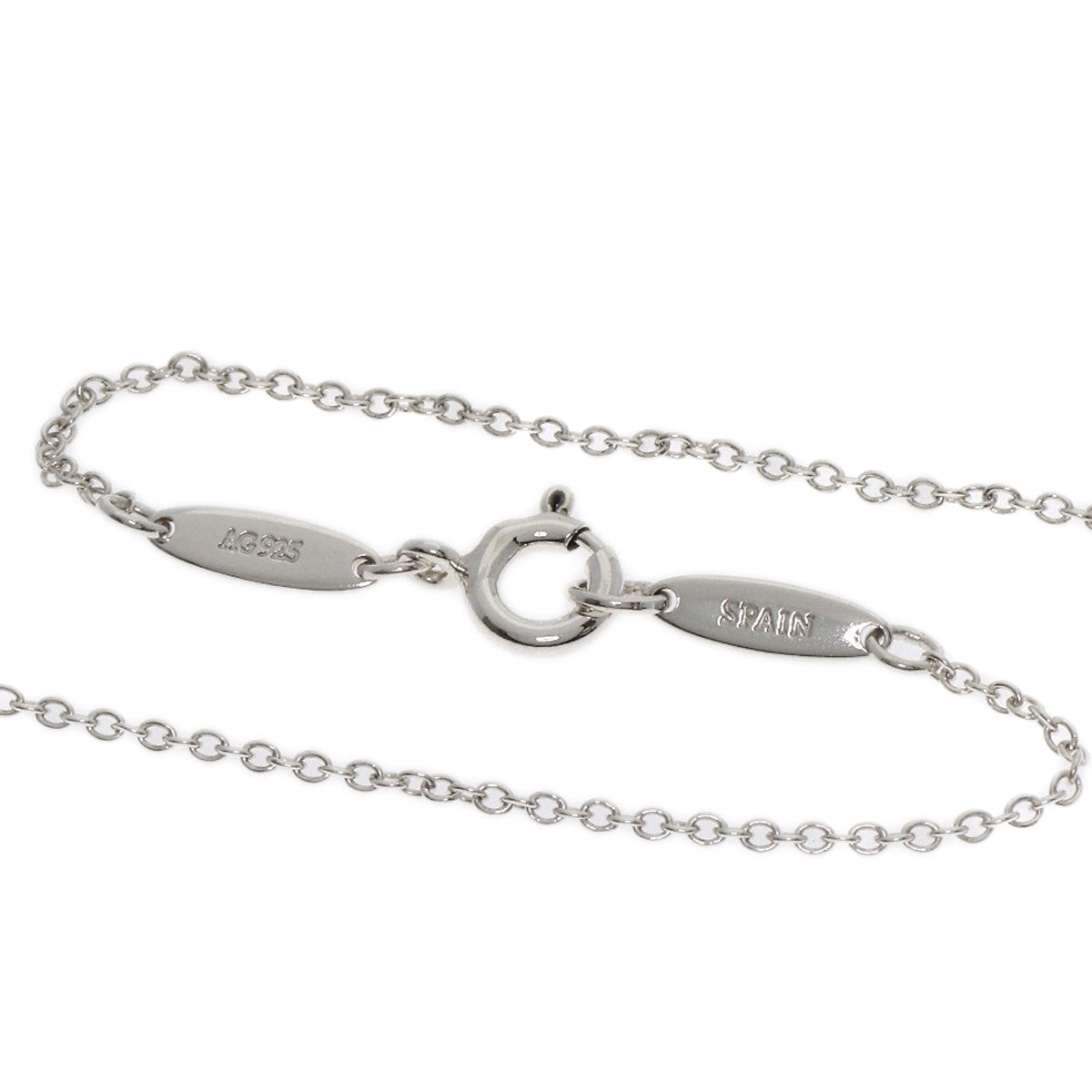 TIFFANY&Co. Open heart Necklace Silver Ladies [Used]