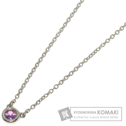 TIFFANY&Co. By The Yard 1P Pink Sapphire Necklace Silver Ladies [Used]