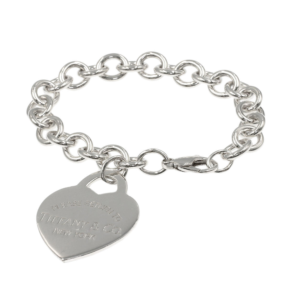 TIFFANY&Co. Return to TIFFANY & Co. Large Heart Tag Bracelet Silver Ladies [Used]