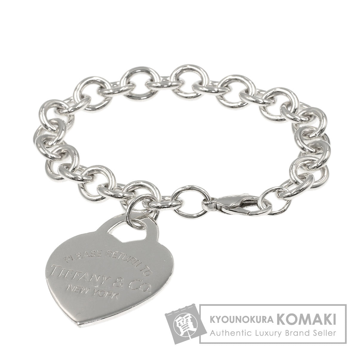 TIFFANY&Co. Return to TIFFANY & Co. Large Heart Tag Bracelet Silver Ladies [Used]