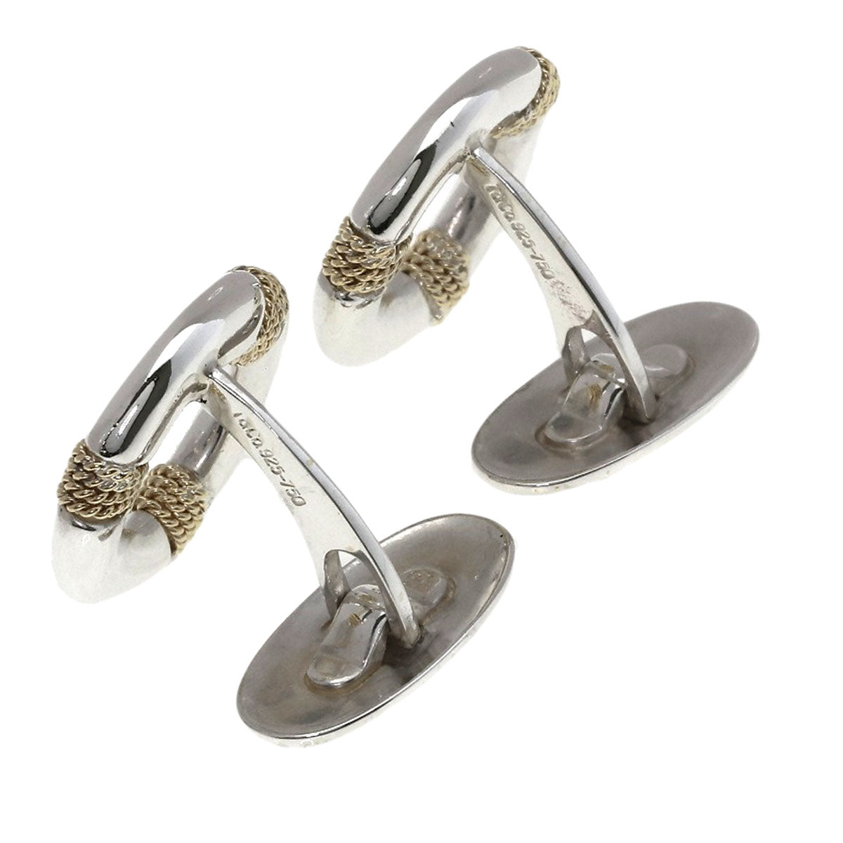 TIFFANY&Co. Circle cuffs Silver 18K Yellow Goldmens [Used]