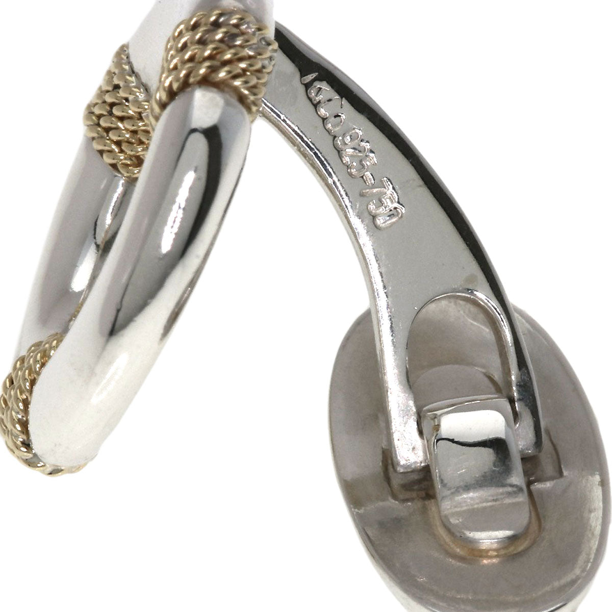 TIFFANY&Co. Circle cuffs Silver 18K Yellow Goldmens [Used]