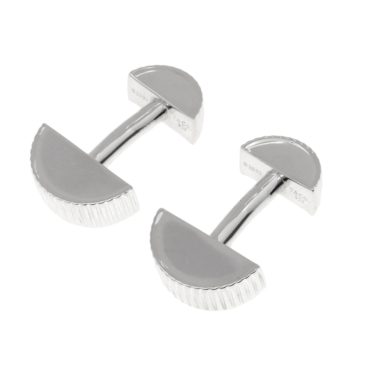 TIFFANY&Co. Coin edge cuffs Silver mens [Used]