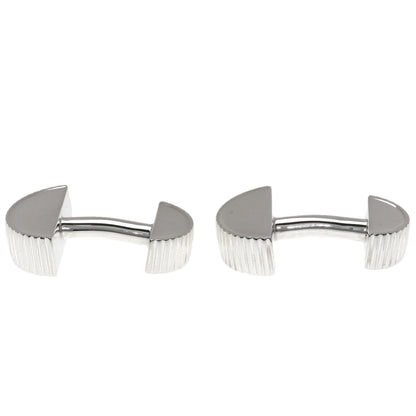 TIFFANY&Co. Coin edge cuffs Silver mens [Used]